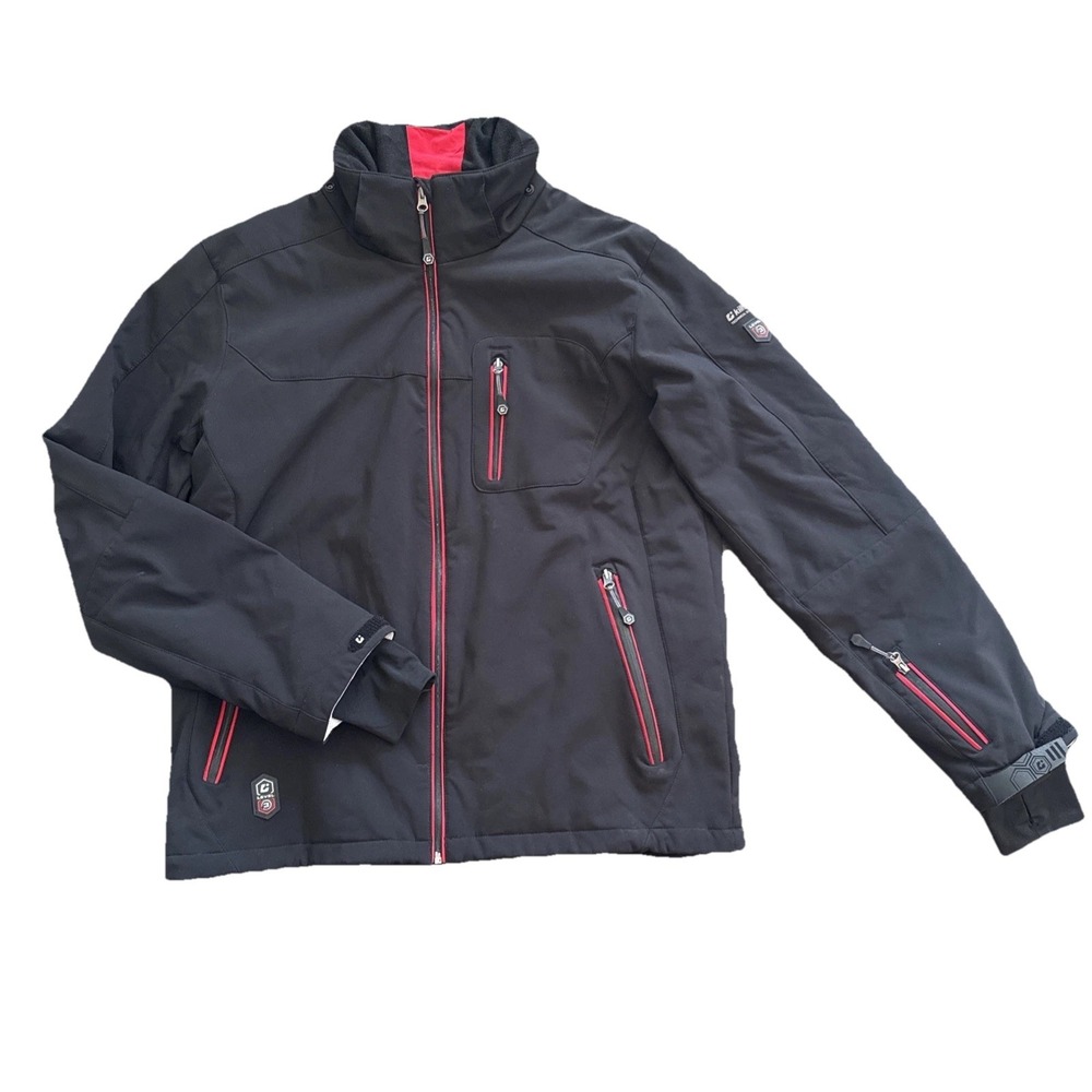 Killtec Jacket Men Large Level 3 Softshell Windproof Water Resistant Black